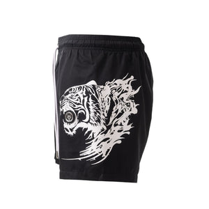 PLEIN SPORT Logo Print Drawstring Swim Shorts Men PS25043-BLK
