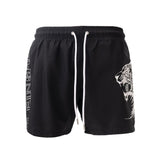 PLEIN SPORT Logo Print Drawstring Swim Shorts Men PS25043-BLK - S / Black