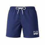 PLEIN SPORT Logo Print Drawstring Swim Shorts Men PS25044-NVY - Navy / S