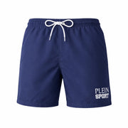 PLEIN SPORT Logo Print Drawstring Swim Shorts Men PS25044-NVY - Navy / S