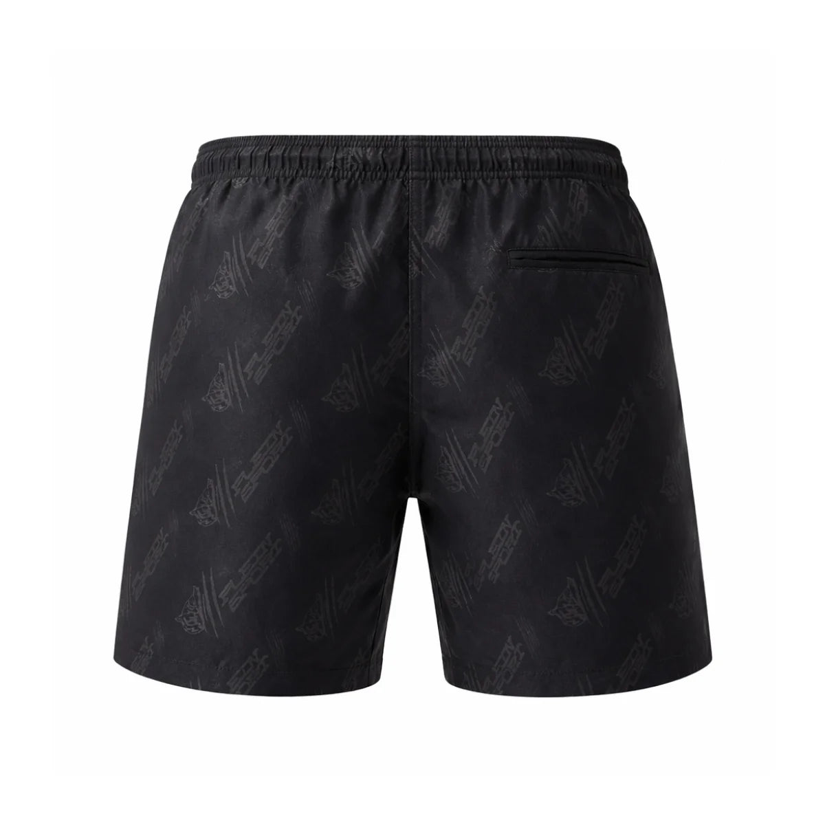 PLEIN SPORT Logo Print Drawstring Swim Shorts Men PS25046-BLK