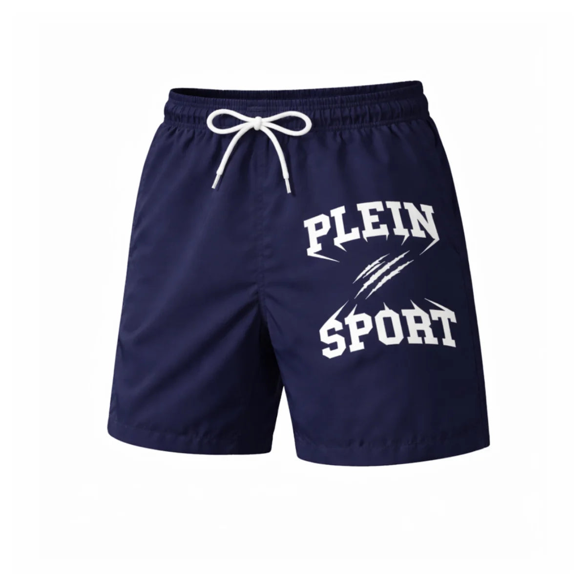 PLEIN SPORT Logo Print Drawstring Swim Shorts Men PS25047-NVY - Navy / S