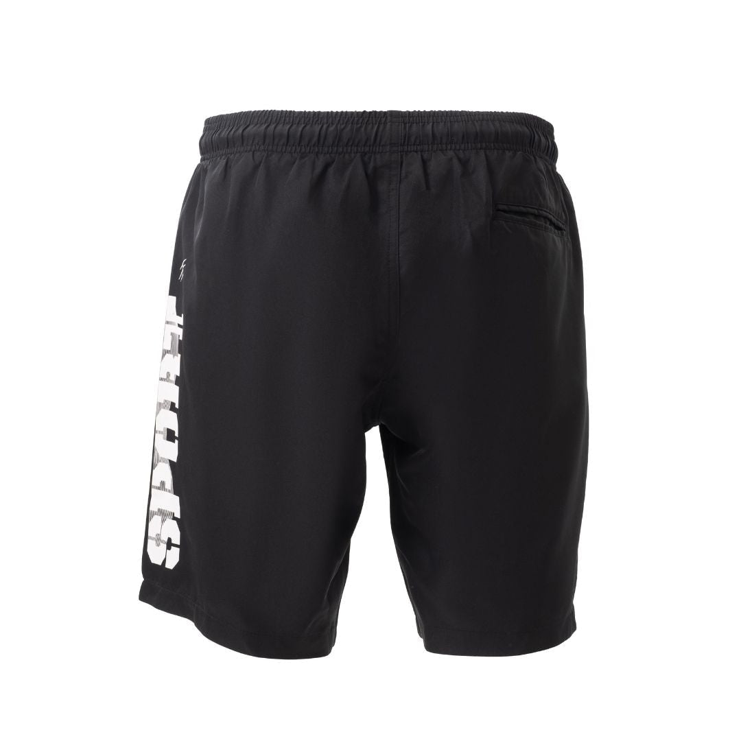 PLEIN SPORT Logo Print Drawstring Swim Shorts Men PS25048-BLK
