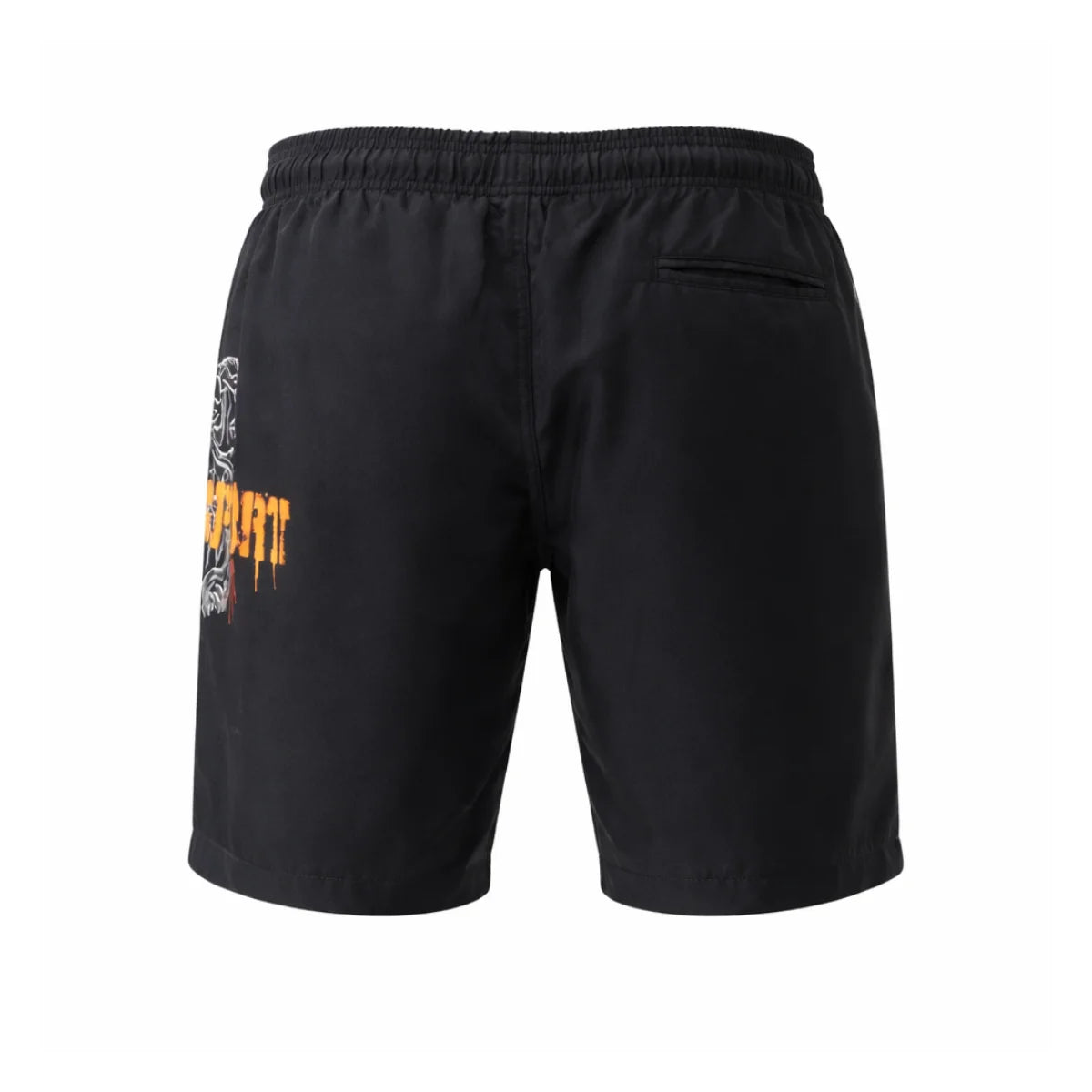 PLEIN SPORT Logo Print Drawstring Swim Shorts Men PS25049-BLK