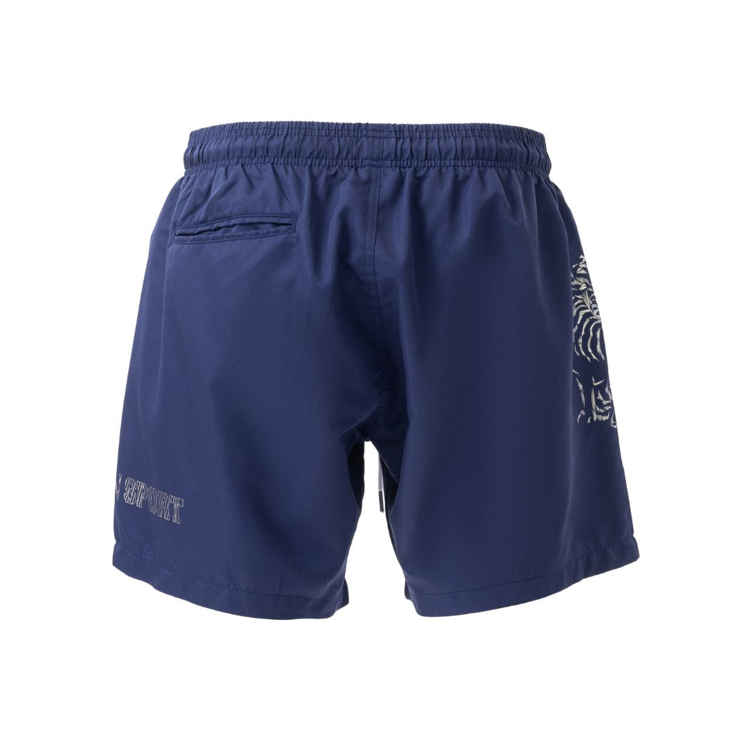 PLEIN SPORT Logo Print Drawstring Swim Shorts Men PS25050-NVY