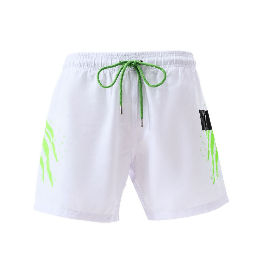 PLEIN SPORT Logo Print Drawstring Swim Shorts Men PS25052-WHT - S / White