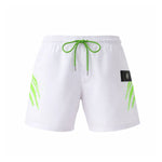 PLEIN SPORT Logo Print Drawstring Swim Shorts Men PS25052-WHT - White / S