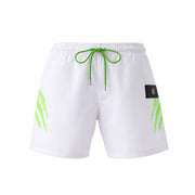 PLEIN SPORT Logo Print Drawstring Swim Shorts Men PS25052-WHT - White / S