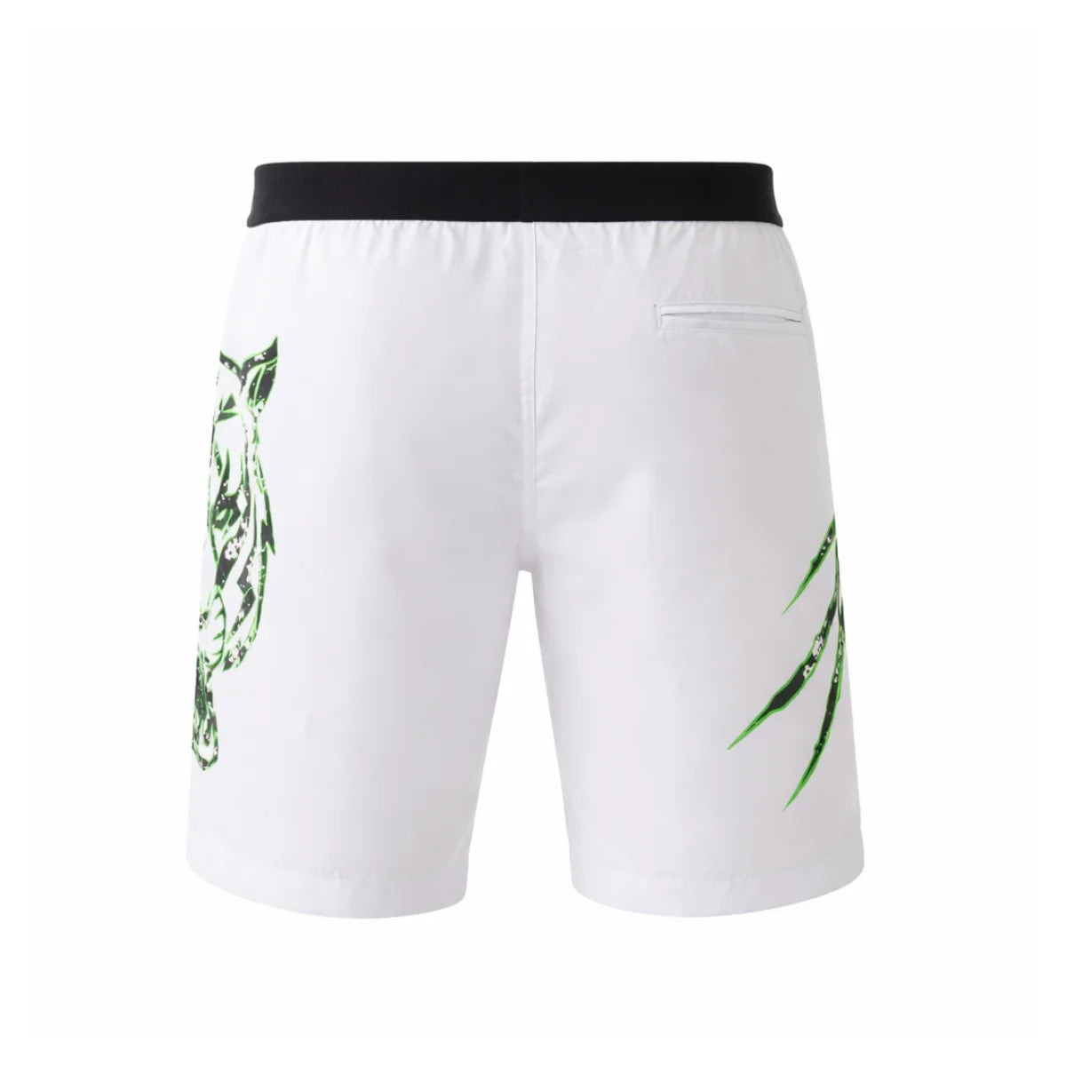 PLEIN SPORT Logo Print Drawstring Swim Shorts Men PS25053-WHT