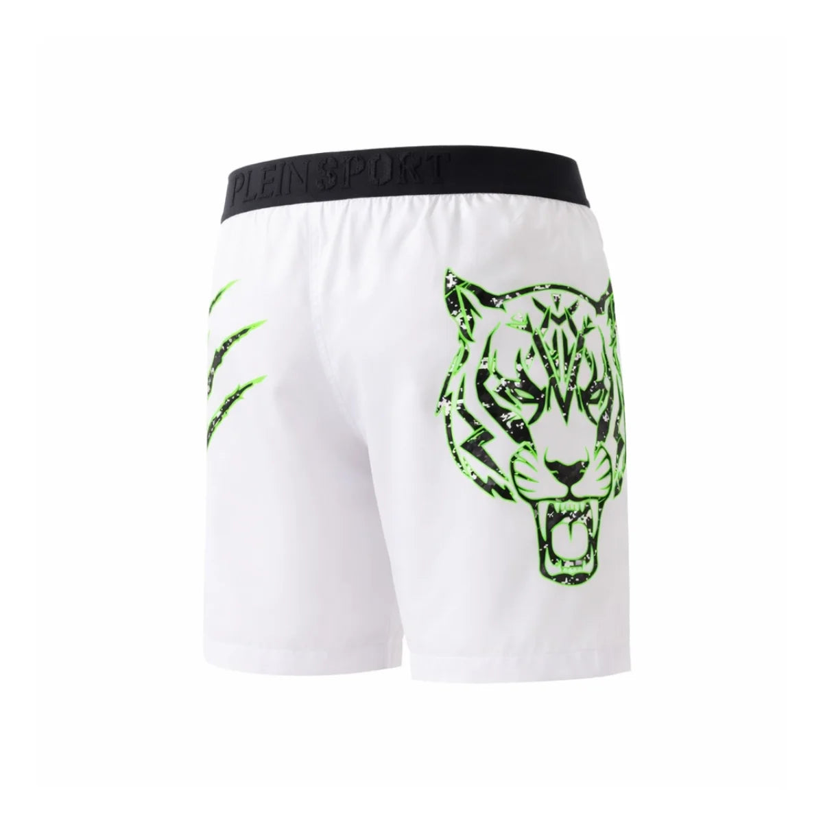 PLEIN SPORT Logo Print Drawstring Swim Shorts Men PS25053-WHT - White / S