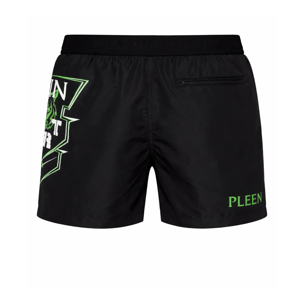 PLEIN SPORT Logo Print Drawstring Swim Shorts Men PS25055 - BLK - Black / S