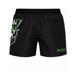 PLEIN SPORT Logo Print Drawstring Swim Shorts Men PS25055 - BLK - Black / S