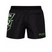 PLEIN SPORT Logo Print Drawstring Swim Shorts Men PS25055 - BLK - Black / S