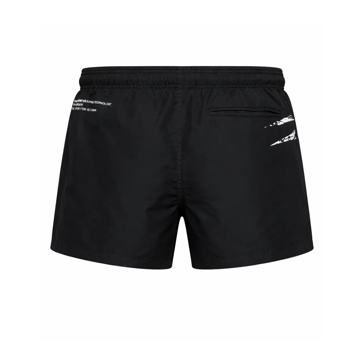 PLEIN SPORT Logo Print Drawstring Swim Shorts Men PS25079-BLK