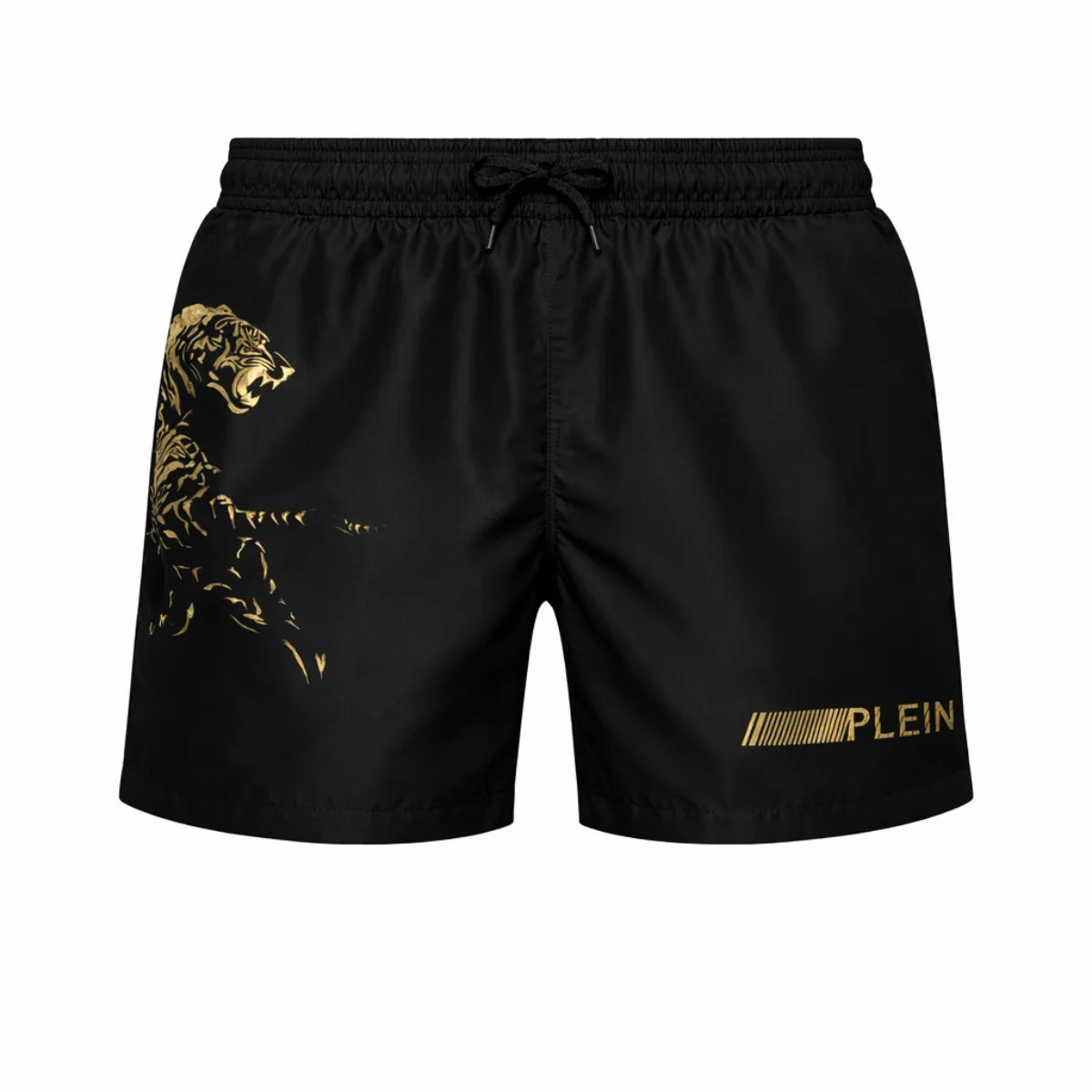 PLEIN SPORT Logo Print Drawstring Swim Shorts Men PS25097 - BLK - Black / S