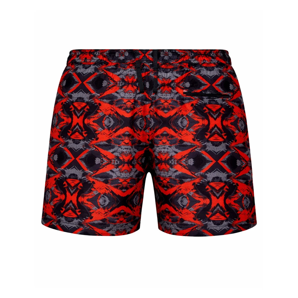 PLEIN SPORT Logo Print Drawstring Swim Shorts Men PS25099- RED - Red / 14-15year