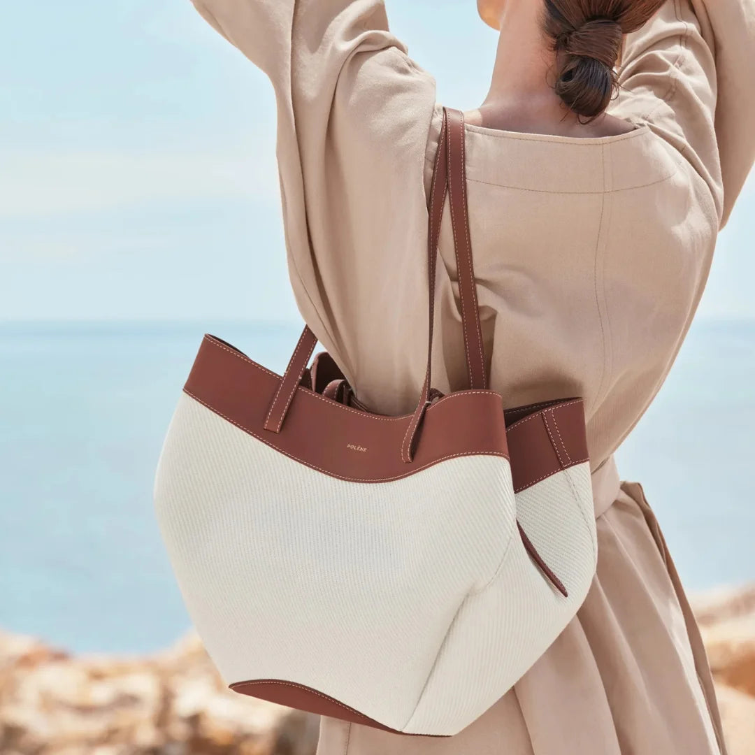 Polène Cyme Edition Cognac Canvas Women - TAN - Tan