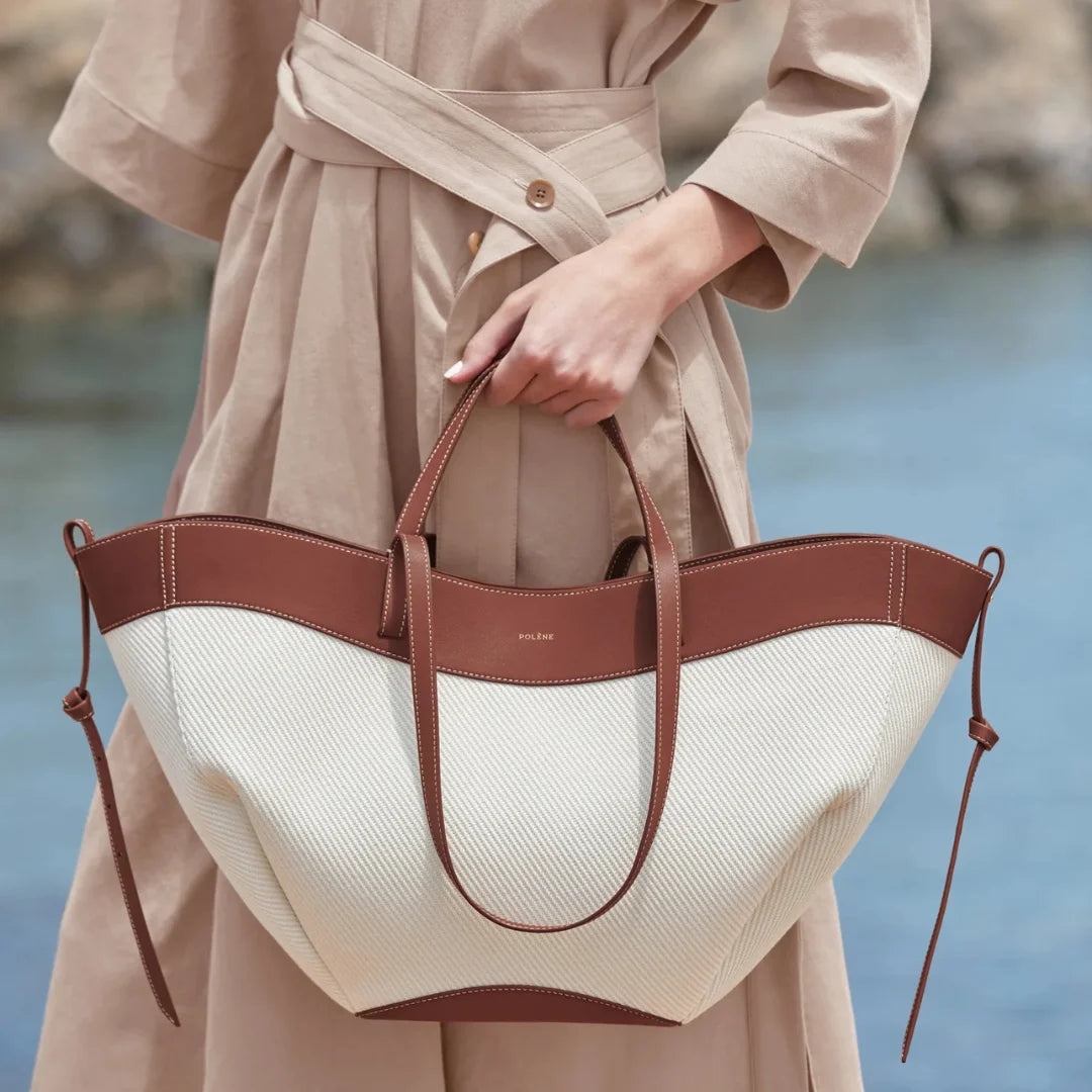 Polène Cyme Edition Cognac Canvas Women - TAN - Tan
