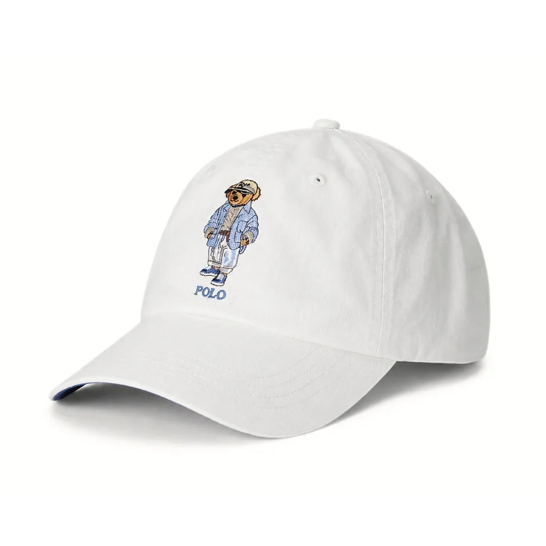 Polo Ralph Lauren Bear Cotton Cap Men - White