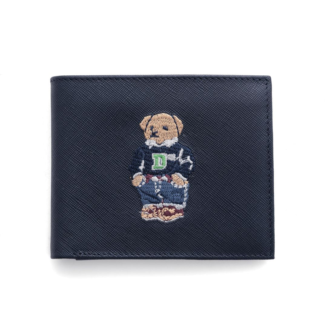 POLO RALPH LAUREN Bear Leather Bifold Wallet - NVY - Navy