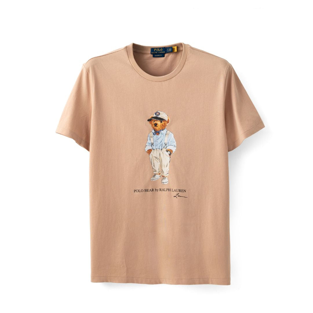 Polo Ralph Lauren Classic Fit Polo Bear Jersey T-Shirt Men - Beige / M