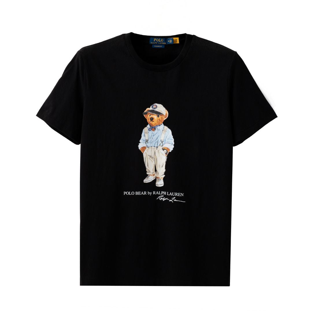 Polo Ralph Lauren Classic Fit Polo Bear Jersey T-Shirt Men - Black / M