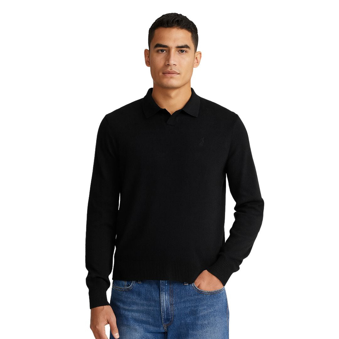 Polo Ralph Lauren Polo collar sweater Men - BLK - Black / S