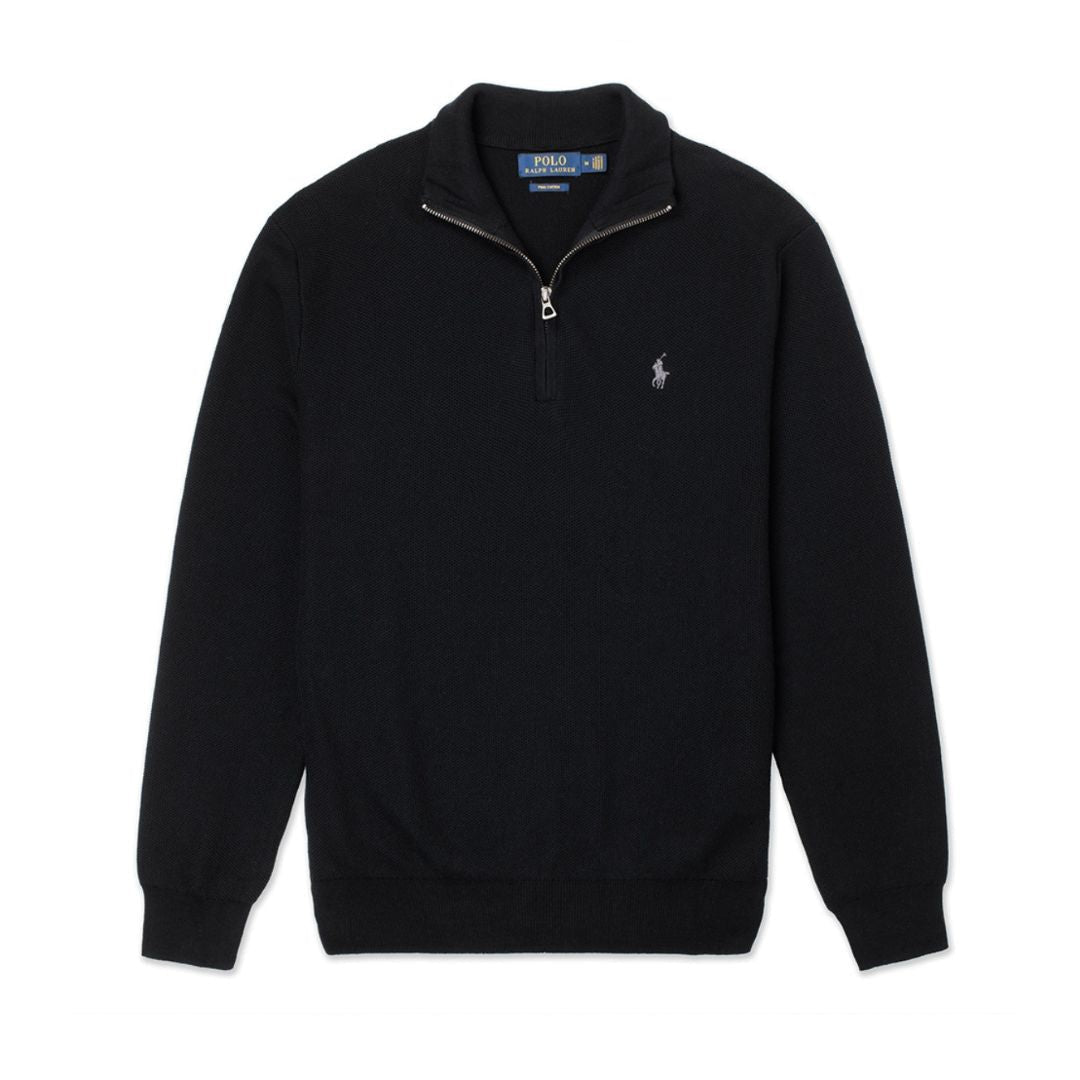 Polo Ralph Lauren Cotton Half-Zip Jumper Men - BLK