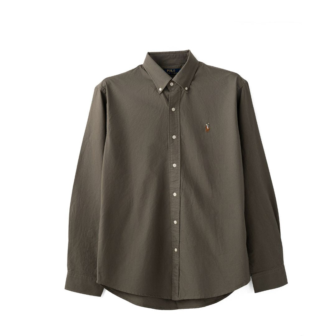 Polo Ralph Lauren CUSTOM FIT OXFORD SHIRT - Olive / M