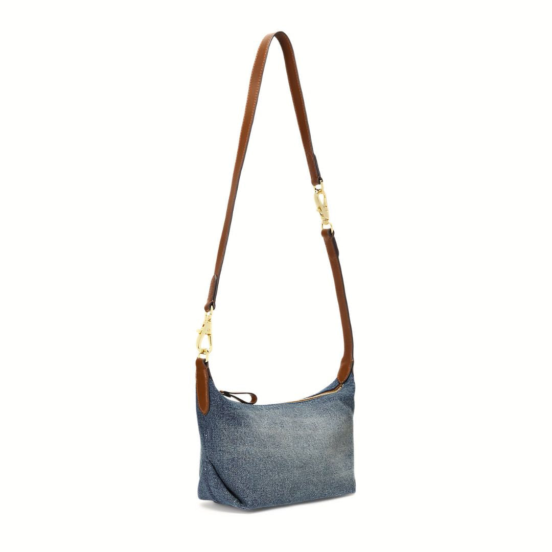 POLO RALPH LAUREN Denim Small Kassie Convertible Bag - DEM - Denim