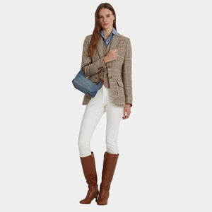 POLO RALPH LAUREN Denim Small Kassie Convertible Bag - DEM - Denim