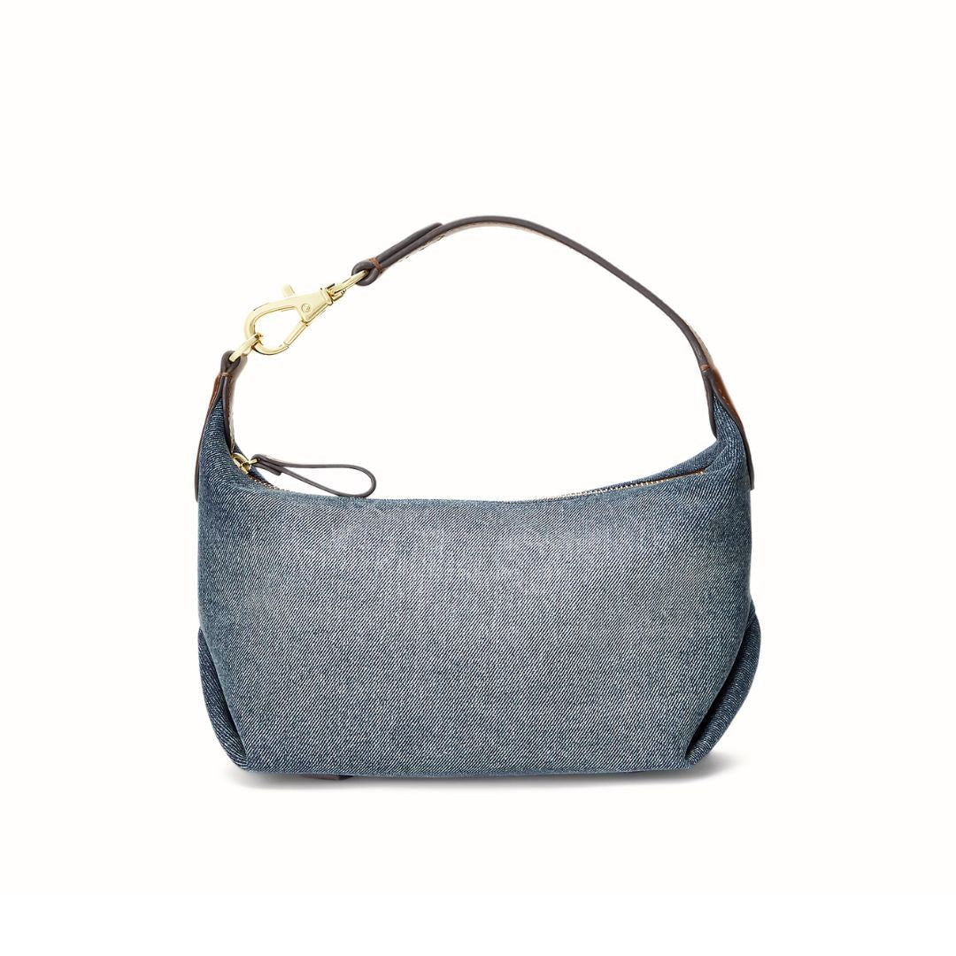 POLO RALPH LAUREN Denim Small Kassie Convertible Bag - DEM - Denim
