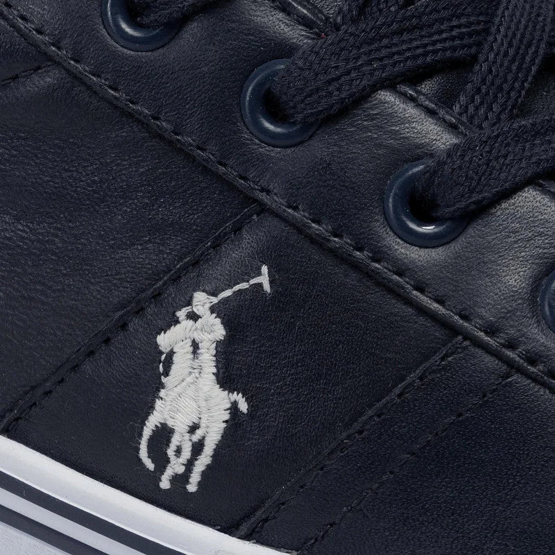 Polo Ralph Lauren Hanford Leather Sneakers Men - NAVY - Shoes