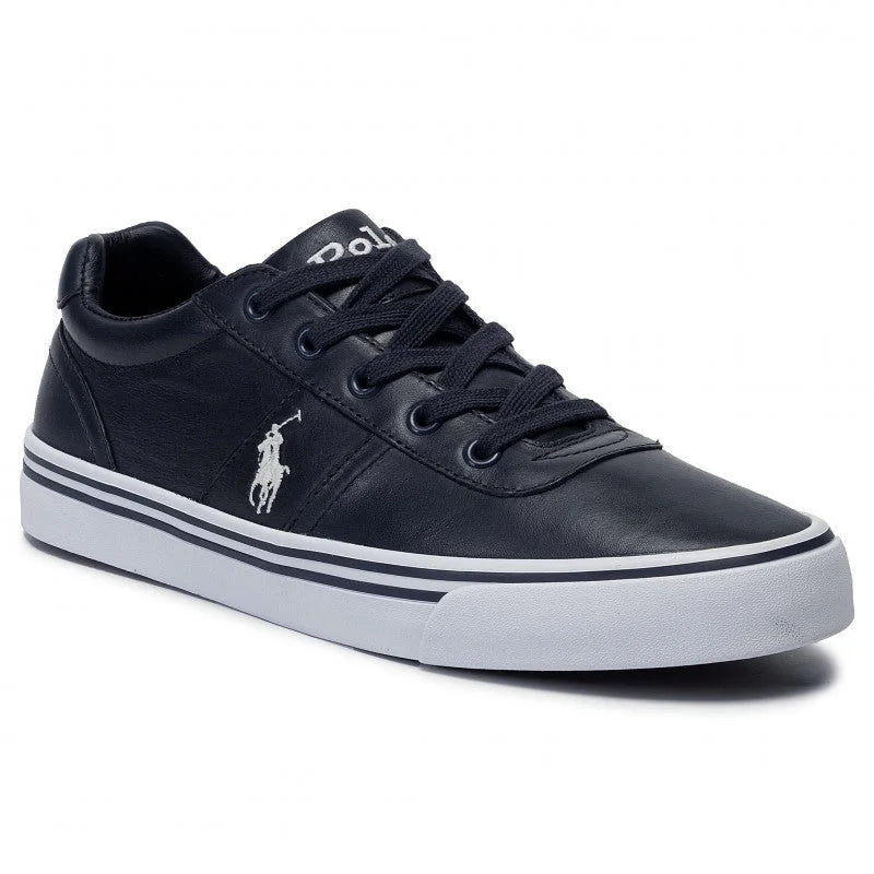 Polo Ralph Lauren Hanford Leather Sneakers Men - NAVY - Shoes