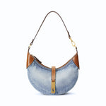 POLO RALPH LAUREN ID Denim-Leather Mini Shoulder Bag - DEM - Denim