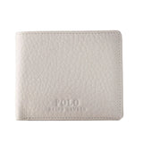 POLO RALPH LAUREN Leather Bifold Wallet with Extra Card Holder - WHT White Accessories