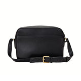 POLO RALPH LAUREN Leather Medium Marcy Camera Bag - BLK - Black