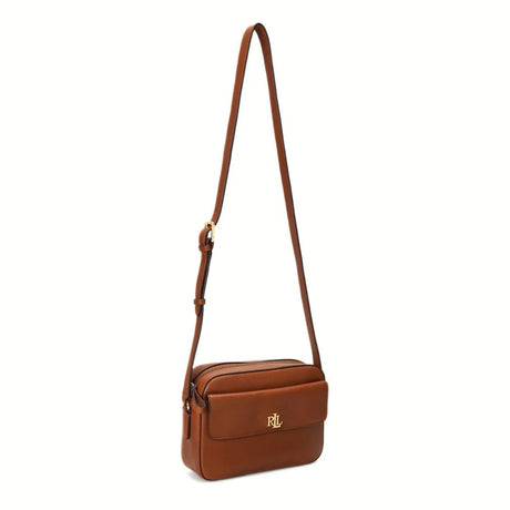 POLO RALPH LAUREN Leather Medium Marcy Camera Bag - TAN - Tan