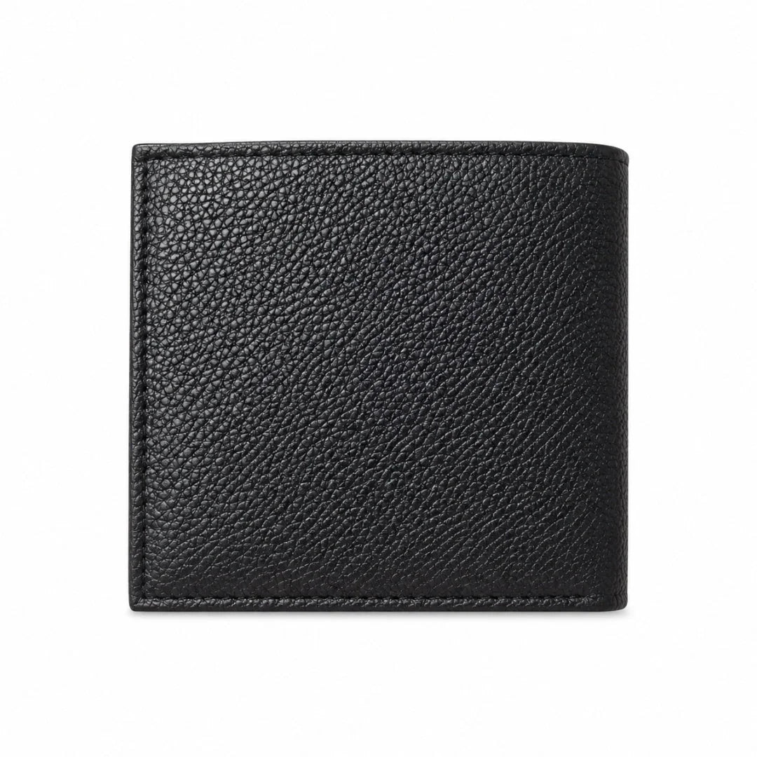 POLO RALPH LAUREN Logo Leather Bifold Wallet Men - BLK - Black