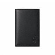 POLO RALPH LAUREN Logo Leather Trifold Wallet Men - BLK - Black