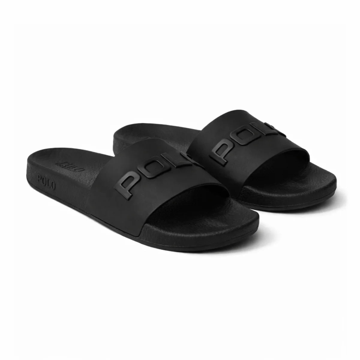 Polo Ralph Lauren Logo Slide Men - BLK - Black / 41