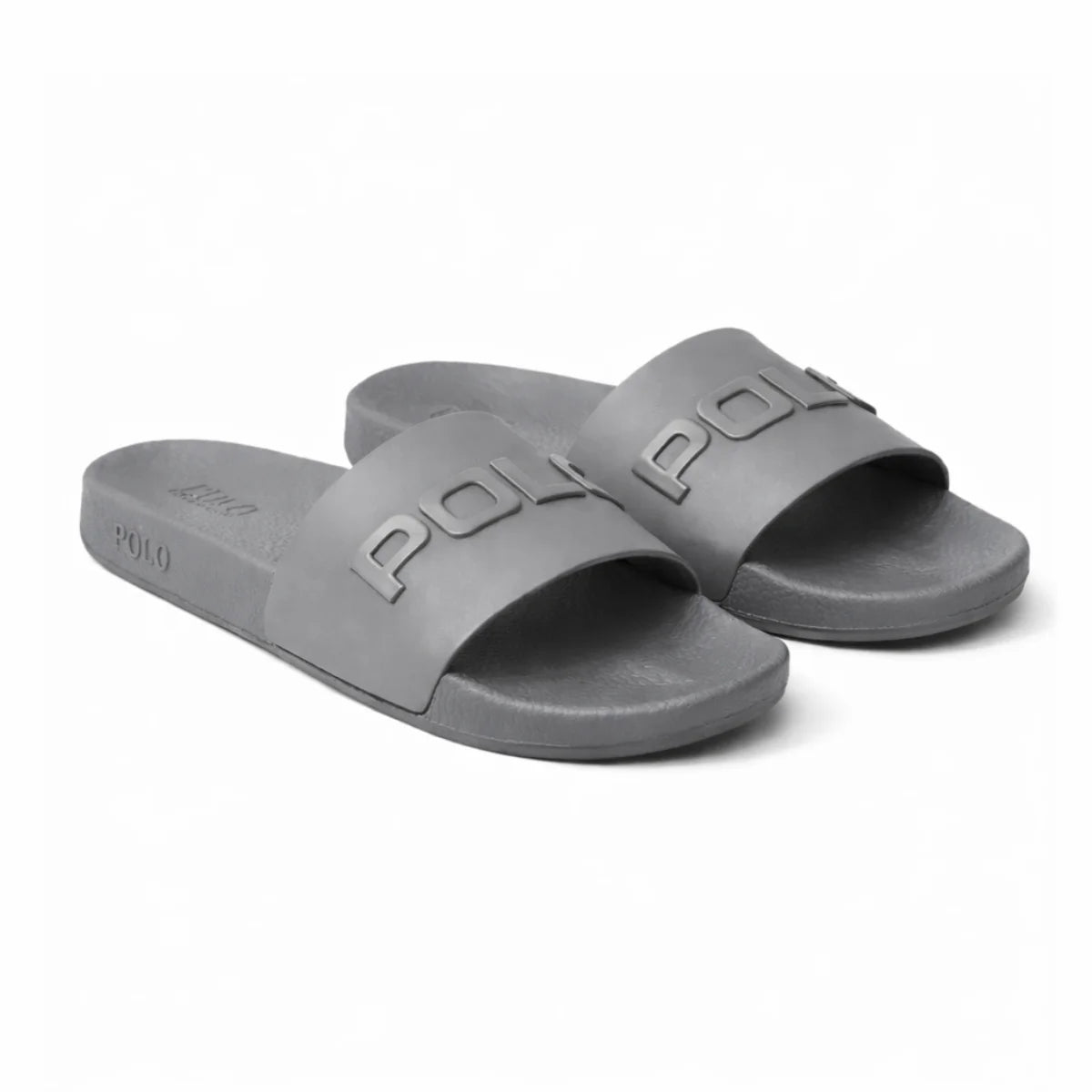 Polo Ralph Lauren Logo Slide Men - GRY - Grey / 41
