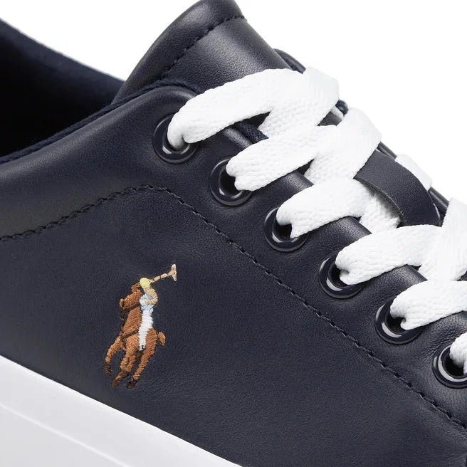 Polo Ralph Lauren Longwood Leather Sneakers with Pony Logo