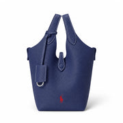 POLO RALPH LAUREN Play Small Leather Tote & Crossbody Bag - NVY - Navy