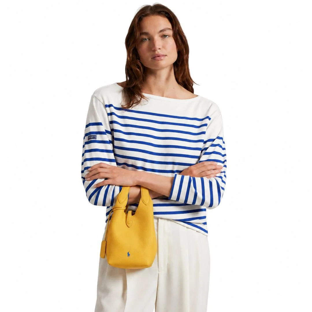 POLO RALPH LAUREN Play Small Leather Tote & Crossbody Bag - YEL - Yellow