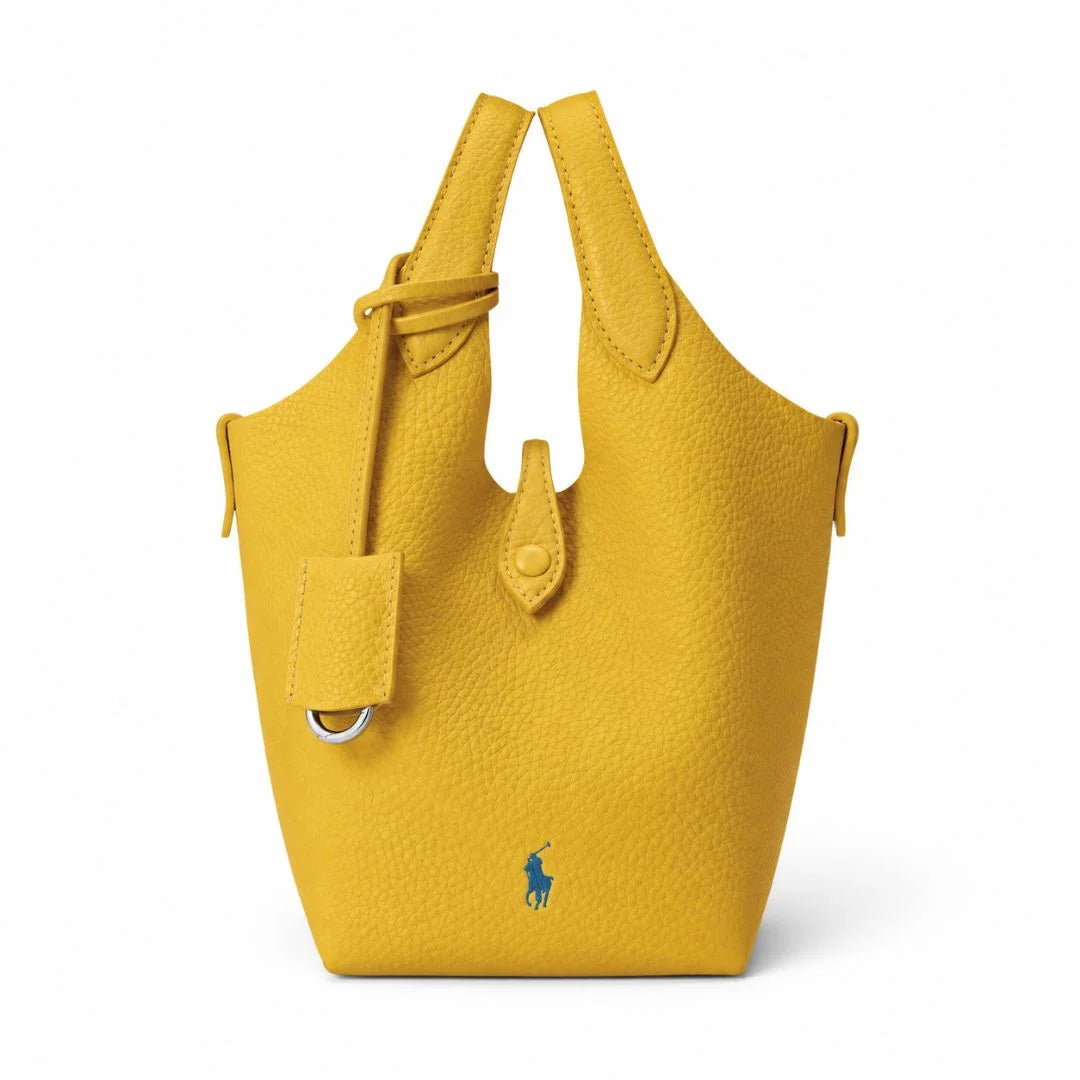 POLO RALPH LAUREN Play Small Leather Tote & Crossbody Bag - YEL - Yellow