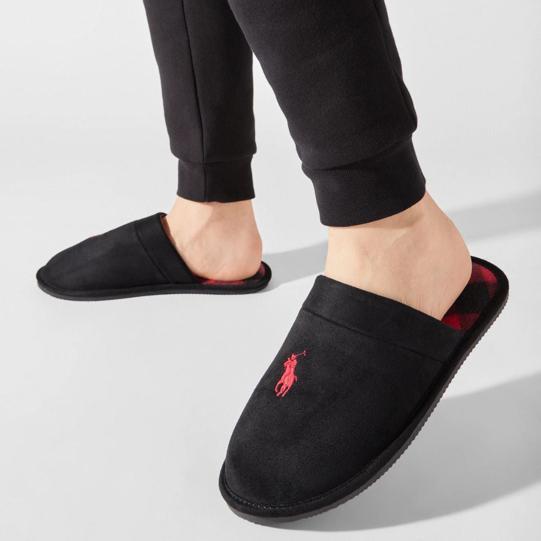 Polo Ralph Lauren Slippers 843924517002-BLKRED