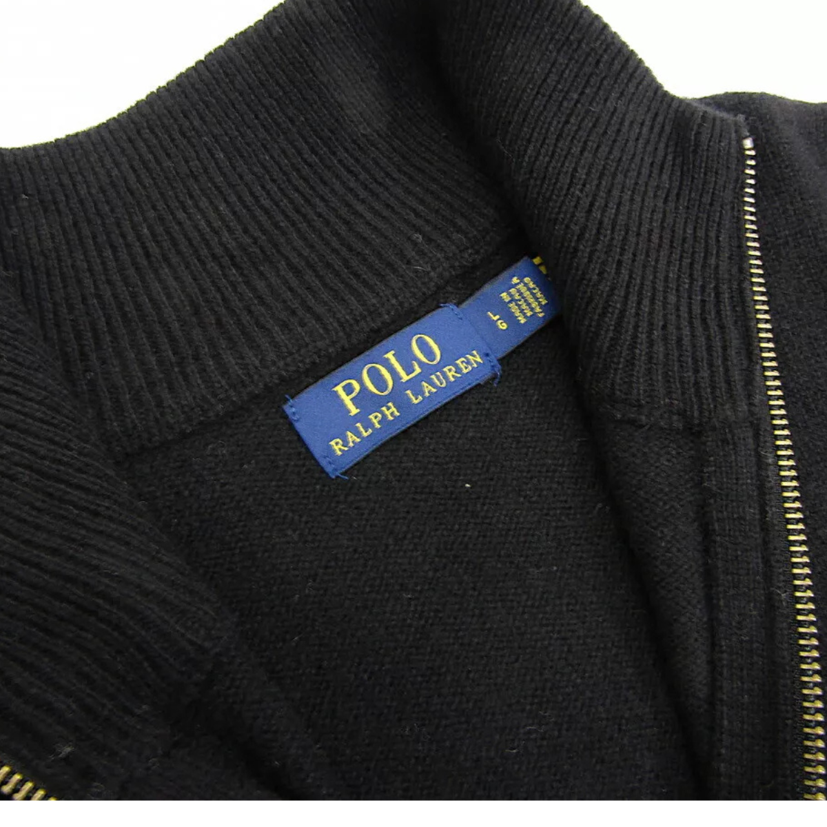 Polo Ralph Lauren Sweater with a half zip -BLK