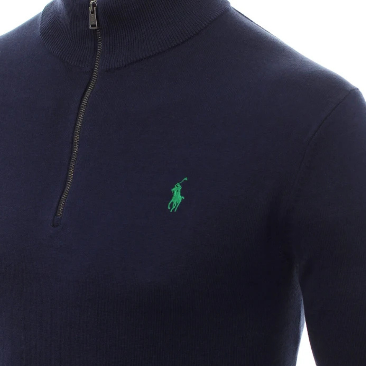 Polo Ralph Lauren Wool Quarter Zip Sweater-NVY