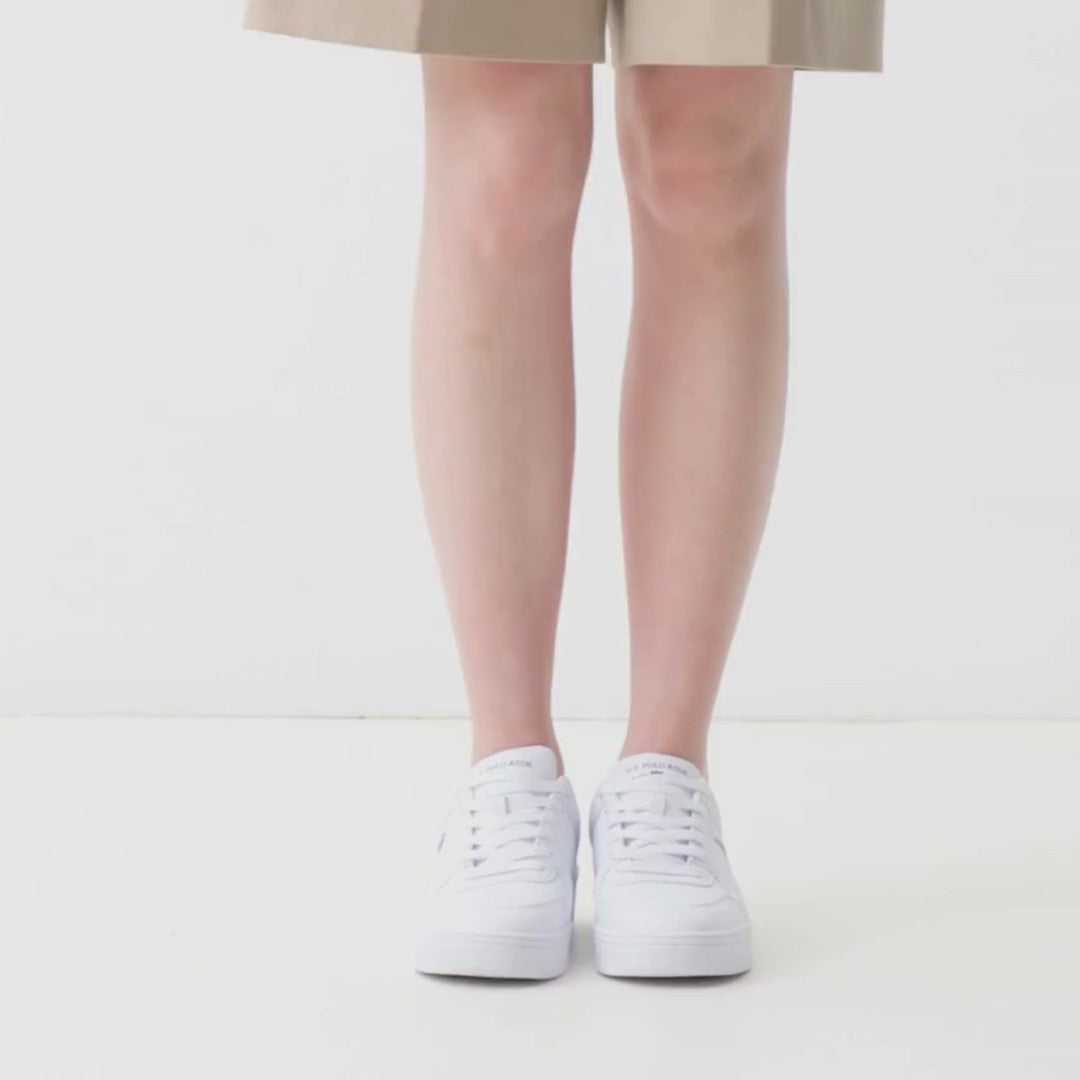 Load video: U.S. POLO ASSN. Lee GLB 5fx Sneakers - WHT